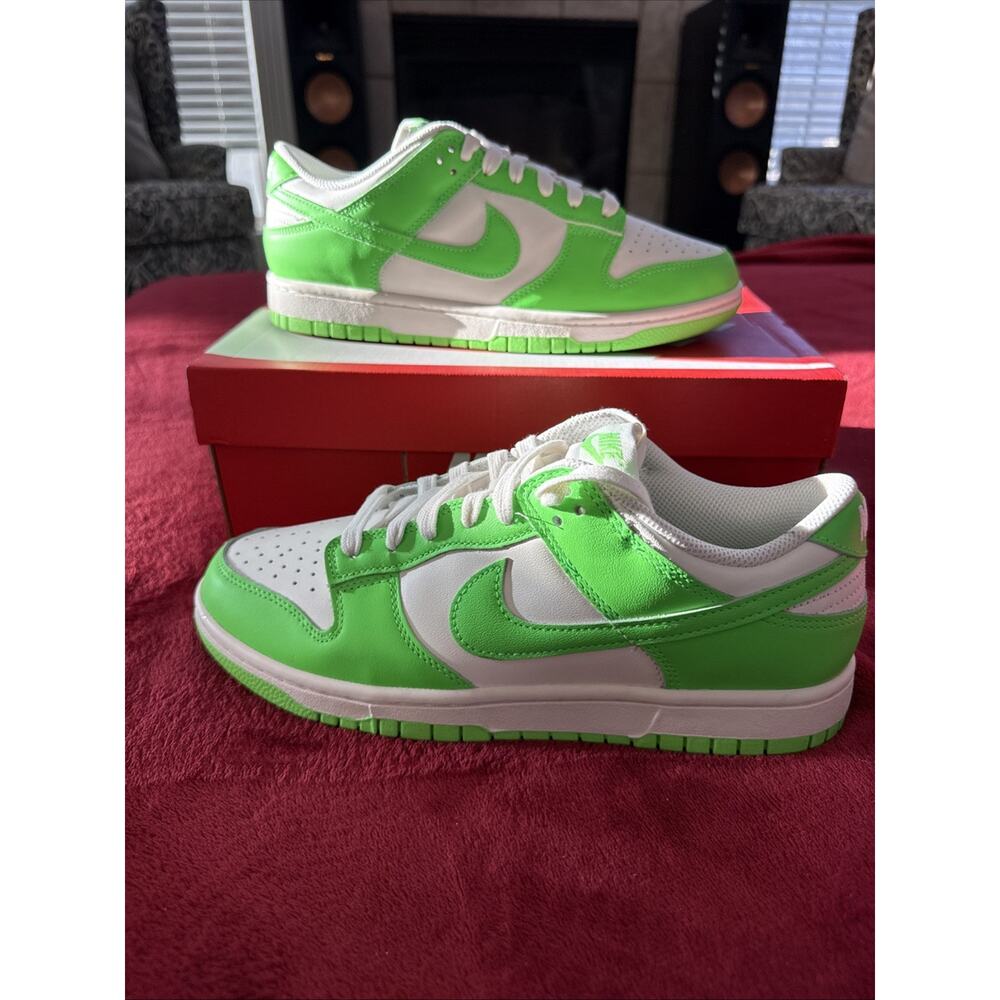 Size 10 Women’s 8.5 mens NIKE W DUNK LOW HV0842-133 Sail Green Strike White Neon - Picture 4 of 12